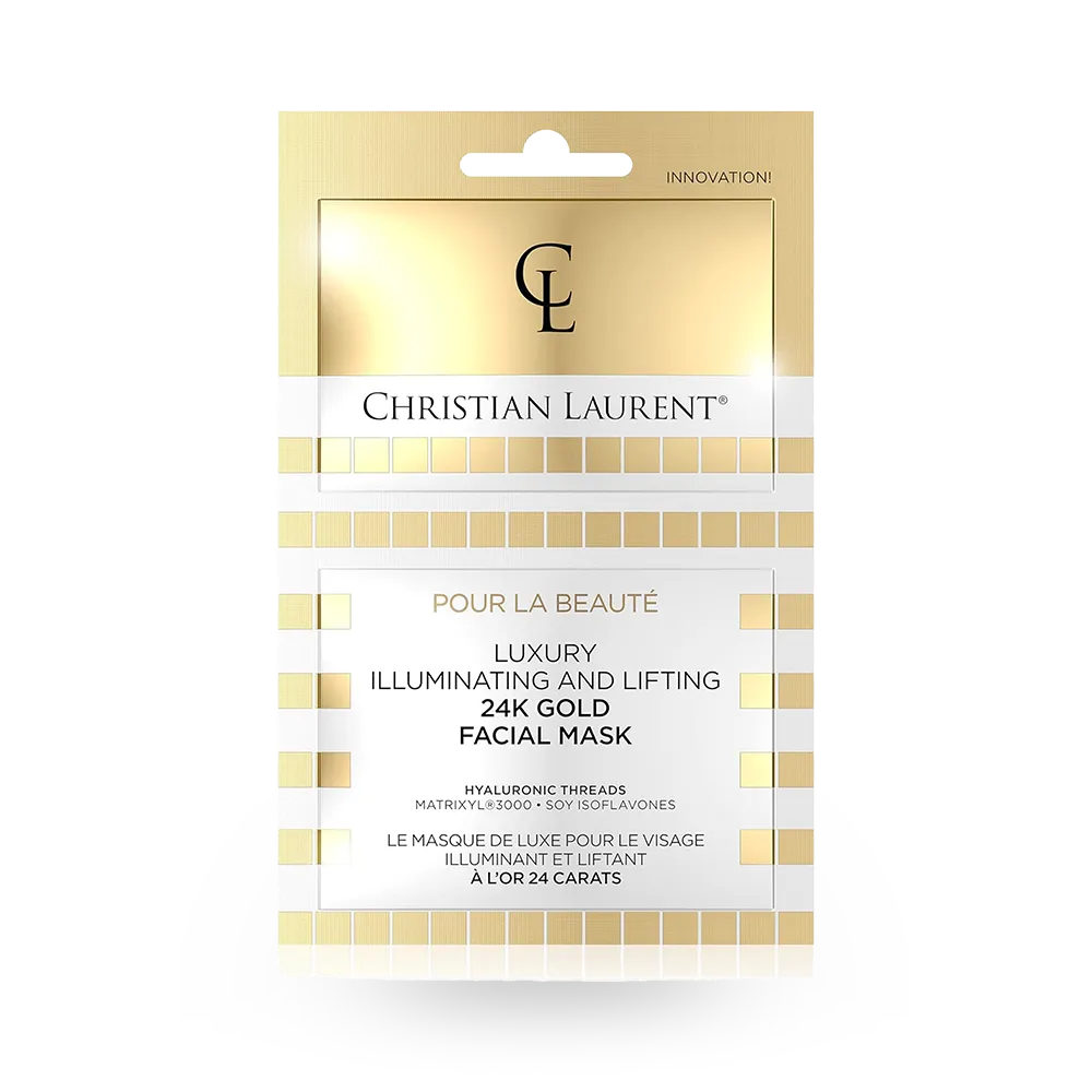 Christian Laurent Luxury Illuminating And Lifting 24k Gold Facial Mask (5 ml X 2 pcs) thumbnail 1