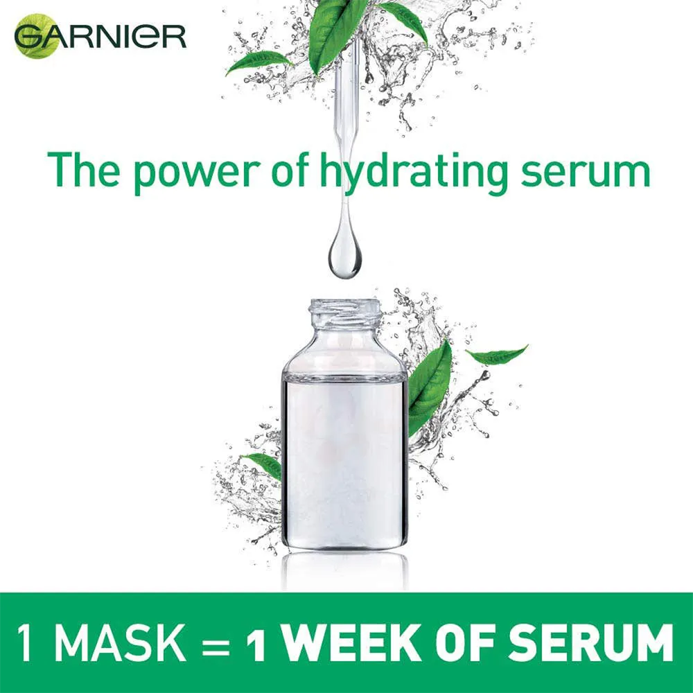 Garnier SkinActive Hydra Bomb Tissue Mask - Green Tea + Hyaluronic acid - 32 ml thumbnail 4
