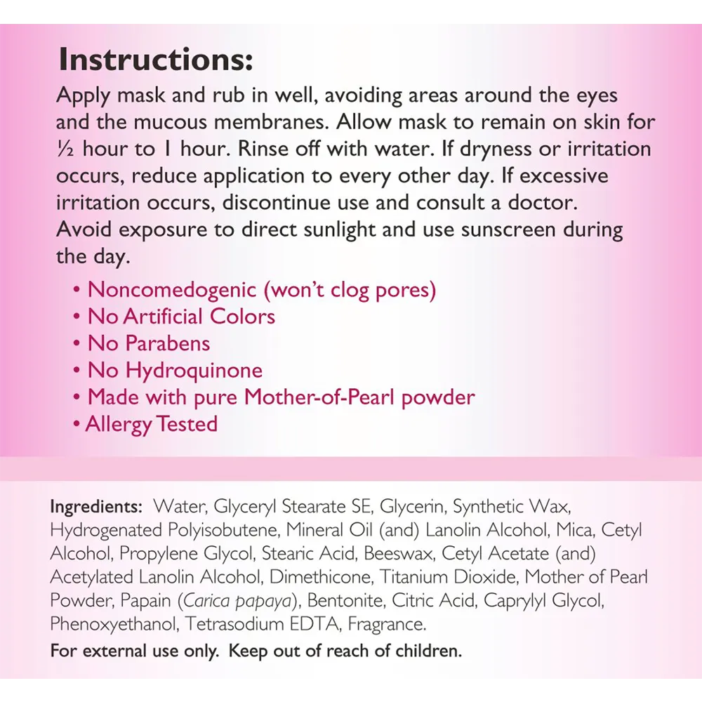 Madre Perla de Ultratez Skin Brightening Mask - 114 g thumbnail 3