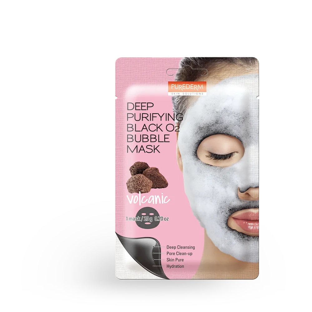 Purederm Deep Purifying Black O2 Bubble Mask Volcanic - 20 g thumbnail 1