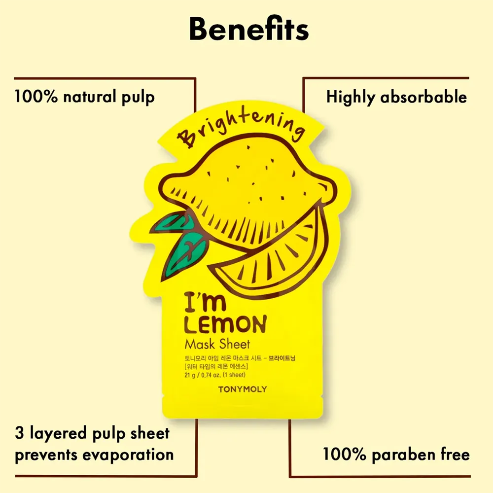 TONYMOLY I'm Lemon Mask Sheet - 21 g thumbnail 4