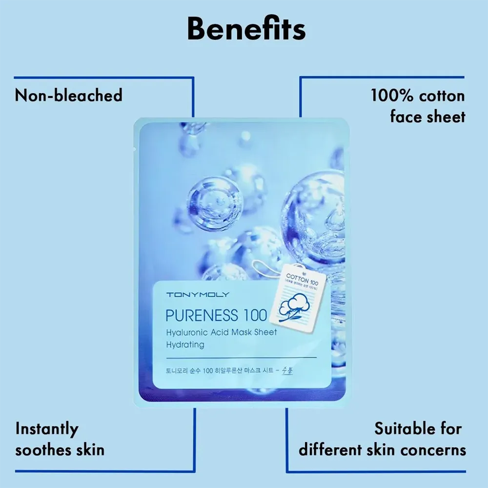 TONYMOLY Pureness 100 Hyaluronic Acid Mask Sheet thumbnail 2