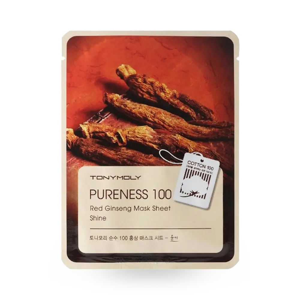 TONYMOLY Pureness 100 Red Ginseng Mask Sheet - 21 ml thumbnail 1