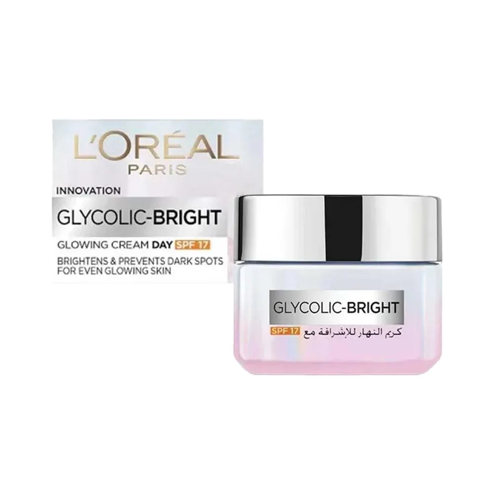 L'Oreal Paris Glycolic Bright Glowing Day Cream with SPF17 - 50 ml thumbnail 2