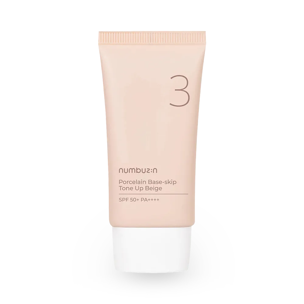 Numbuzin No.3 Porcelain Base-Skip Tone Up Beige SPF 50+ PA++++ - 50 ml thumbnail 1