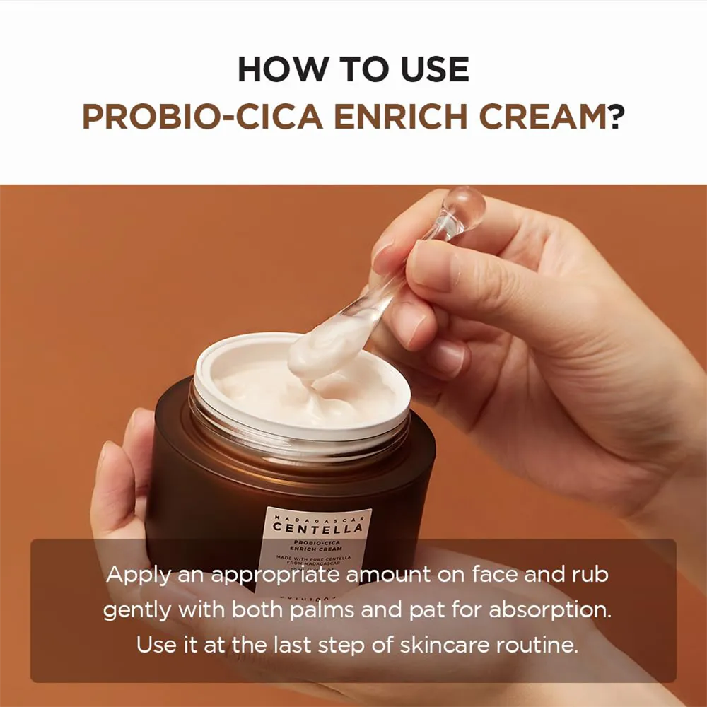 Skin1004 Madagascar Centella Probio-Cica Enrich Cream - 50 ml thumbnail 5