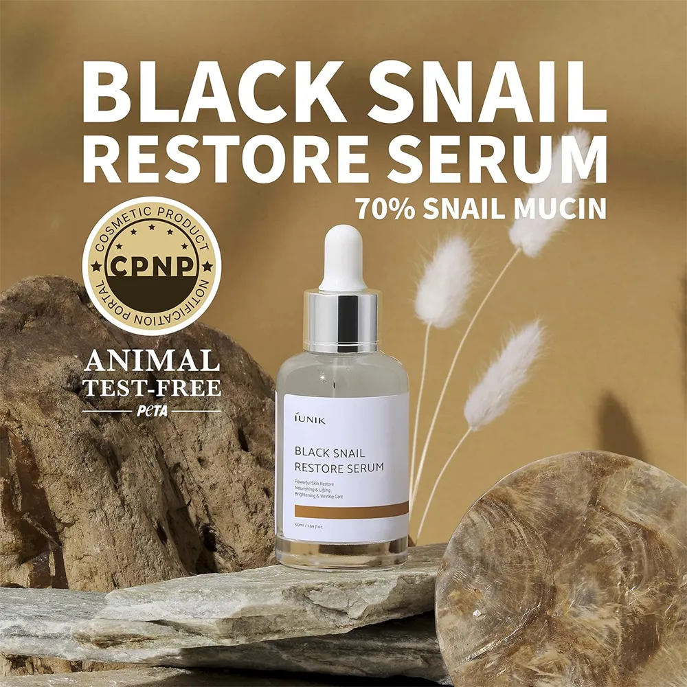 iUNIK Black Snail Restore Serum - 50 ml thumbnail 2