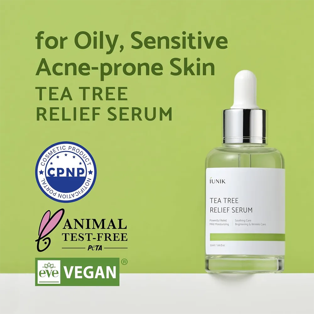 iUNIK Tea Tree Relief Serum - 50 ml thumbnail 2