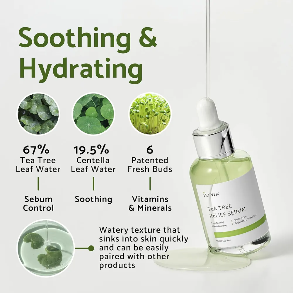 iUNIK Tea Tree Relief Serum - 50 ml thumbnail 3