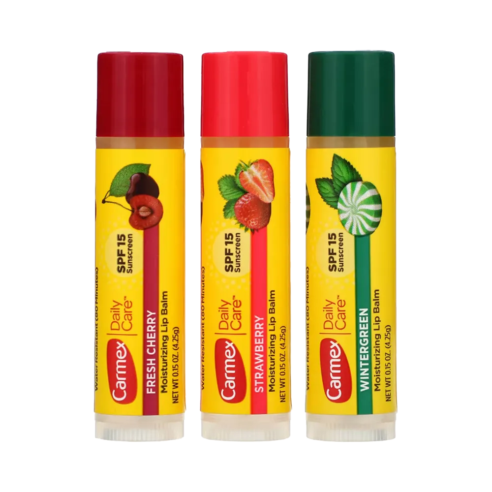 Carmex Daily Care Variety SPF 15 Lip Balm Set (3 x 10 g) thumbnail 2