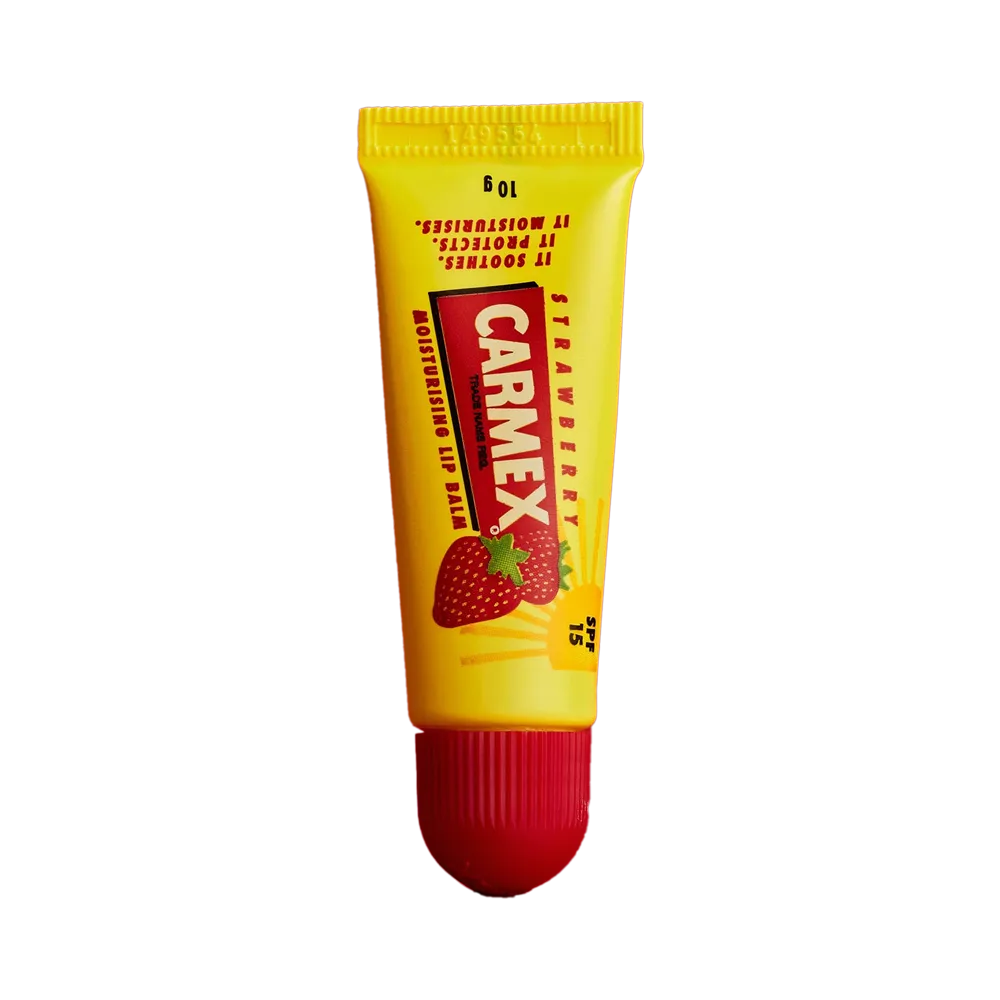 Carmex Moisturising SPF 15 Tube Lip Balm Set - Strawberry (3 x 10 g) thumbnail 4