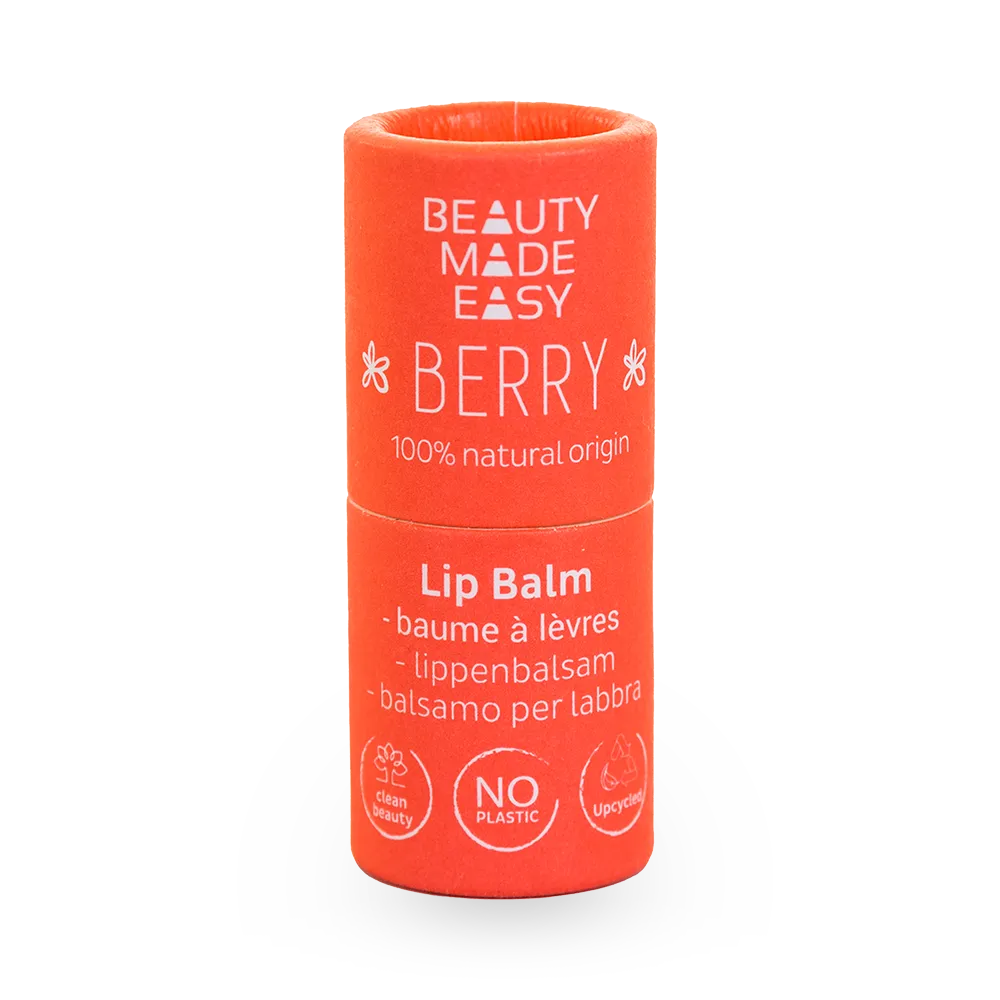 Beauty Made Easy Paper Tube Lip Balm - Berry (5.5 g) thumbnail 1