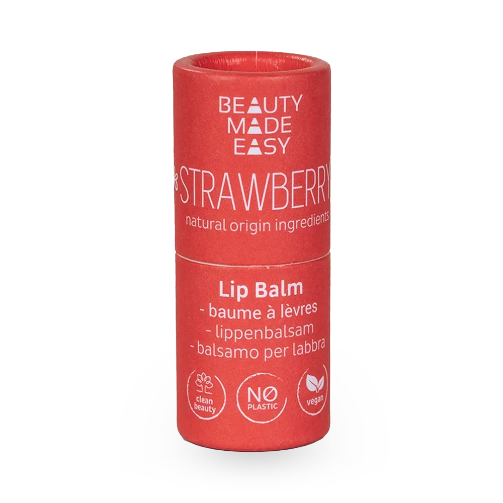 Beauty Made Easy Paper Tube Lip Balm - Strawberry (5.5 g) thumbnail 1