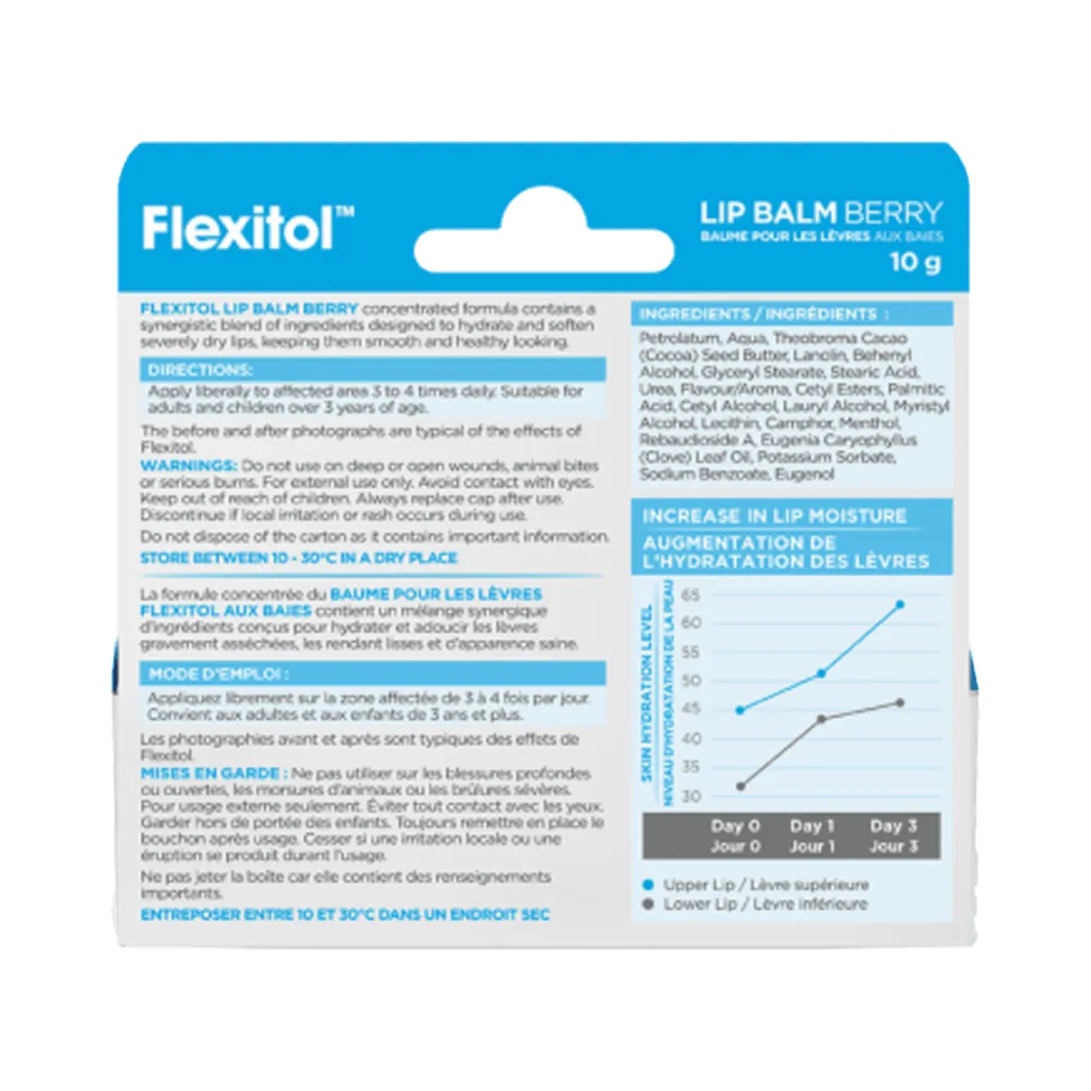 Flexitol Lip Balm - Berry (10 g) thumbnail 3