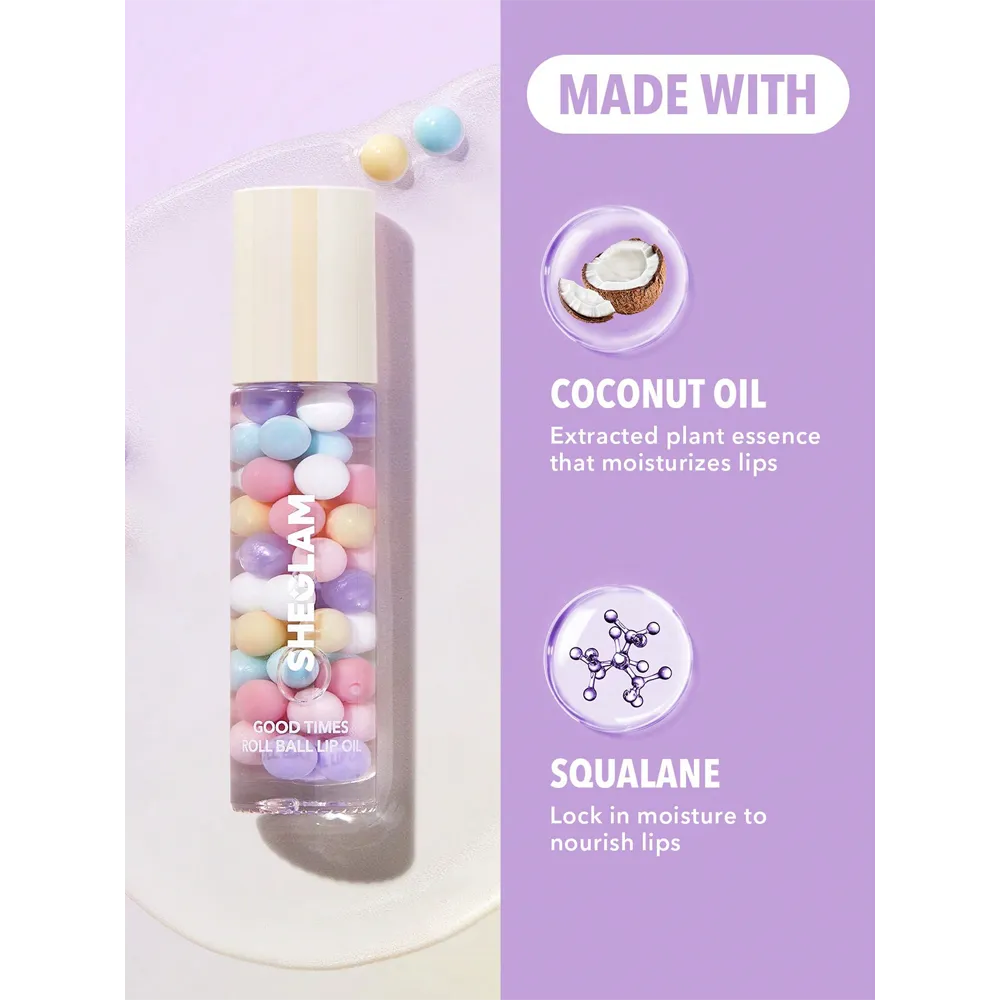 Sheglam Good Times Roll Ball Lip Oil - Life's A Party (3.8 g) thumbnail 2