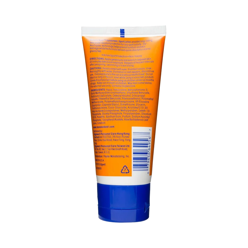 Banana Boat Sport Sunscreen Lotion SPF 50 - 90 ml thumbnail 2
