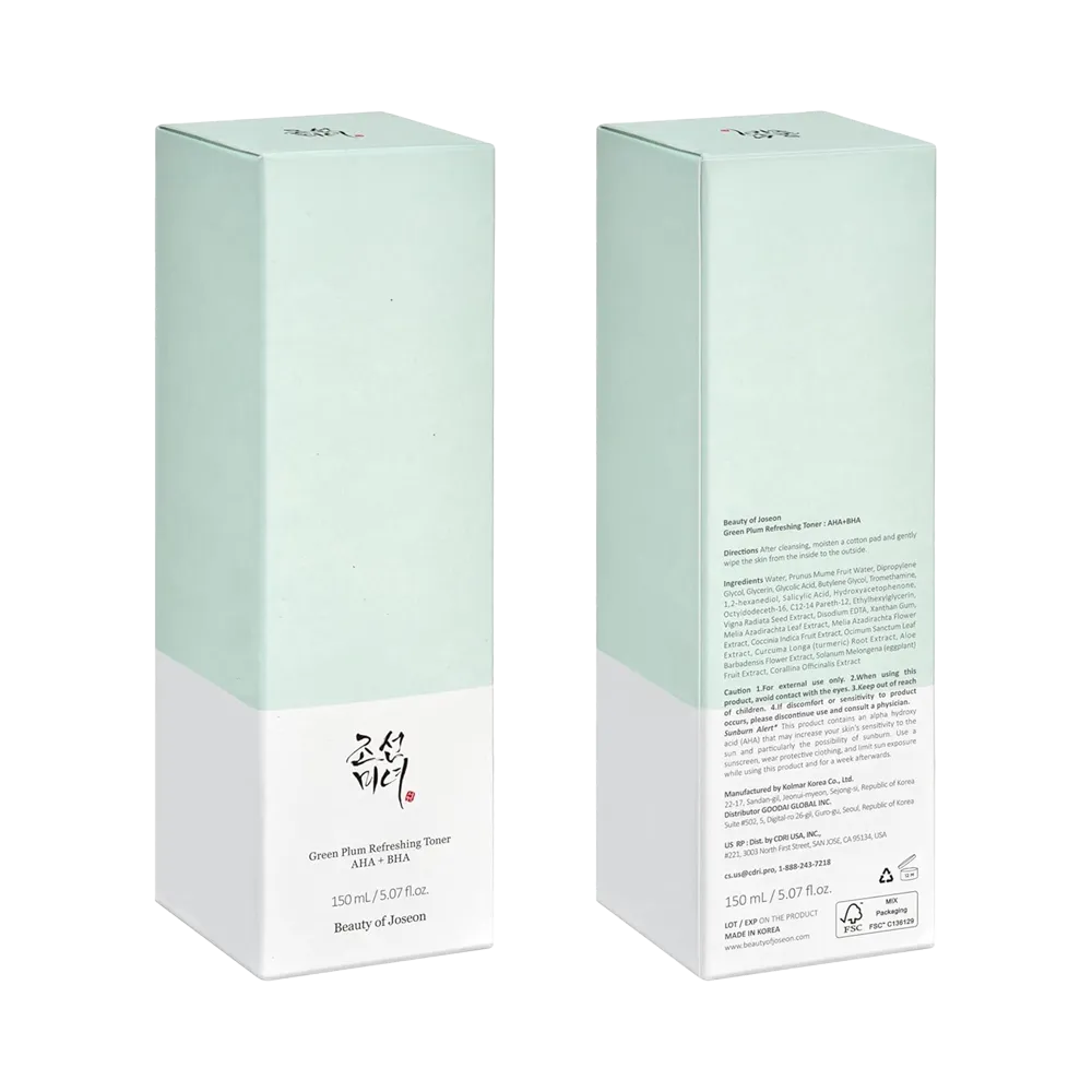 Beauty of Joseon Green Plum Refreshing Toner AHA + BHA - 150 ml thumbnail 6