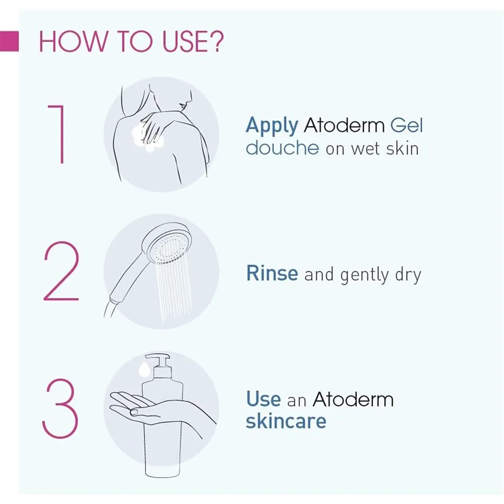 Bioderma Atoderm Gel Douche - 500Ml thumbnail 5