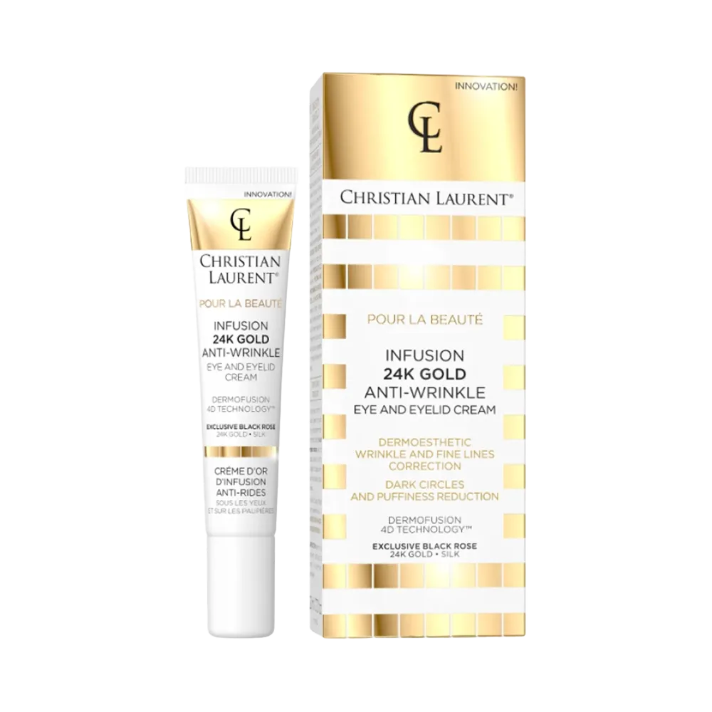 Christian Laurent Pour La Beaute Infusion 24K Gold Anti-Wrinkle Eye & Eyelid Cream - 20 ml thumbnail 2