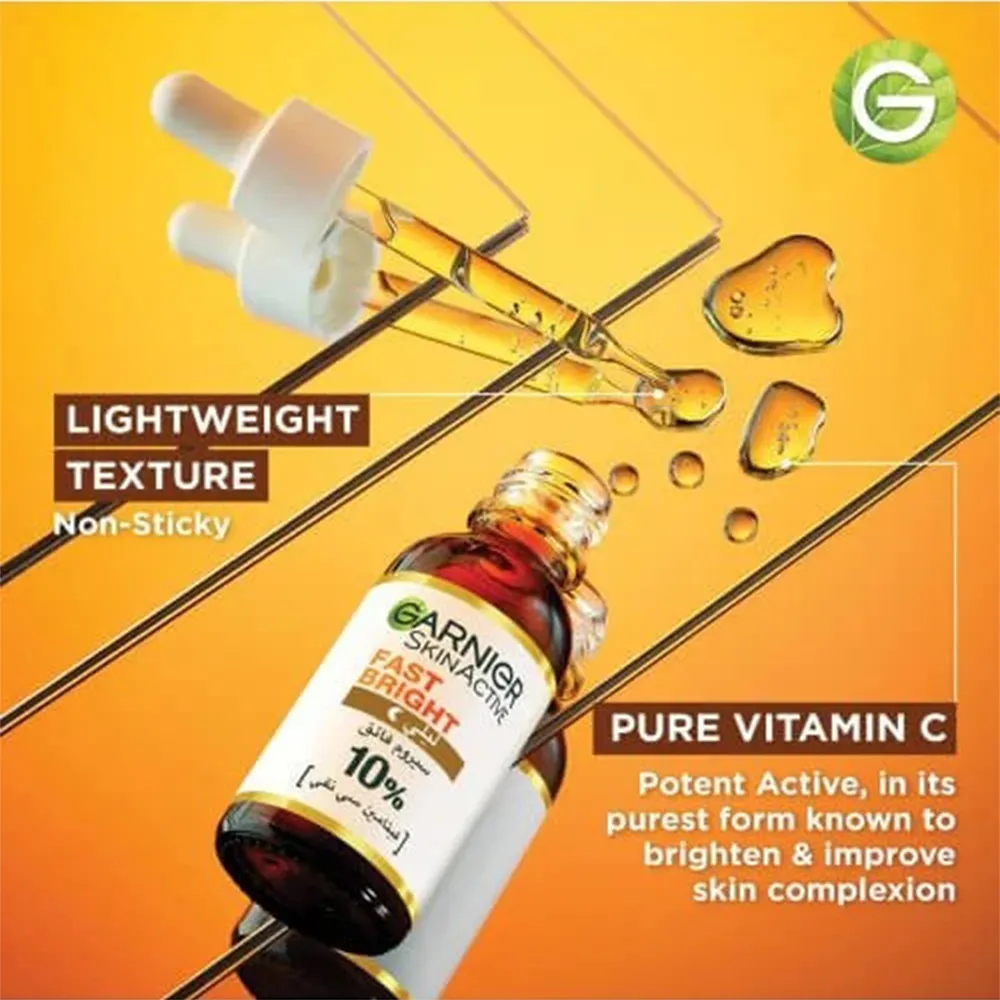 Garnier Skinactive Fast Bright Night Booster Serum - 30ml thumbnail 2