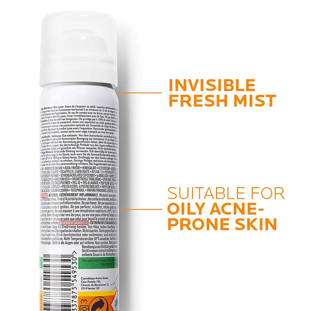 La Roche-Posay Anthelios Anti-Shine Fresh Mist SPF 50 - 75 ml thumbnail 6
