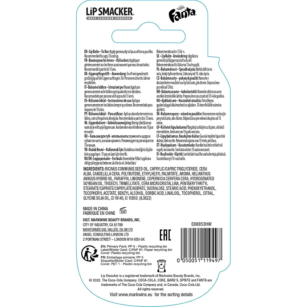 Lip Smacker Fanta Orange Lip Balm - 4g thumbnail 3