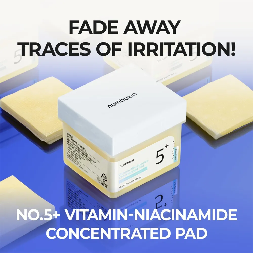 Numbuzin No.5+ Vitamin-Niacinamide Concentrated Pad - 70 pcs thumbnail 3