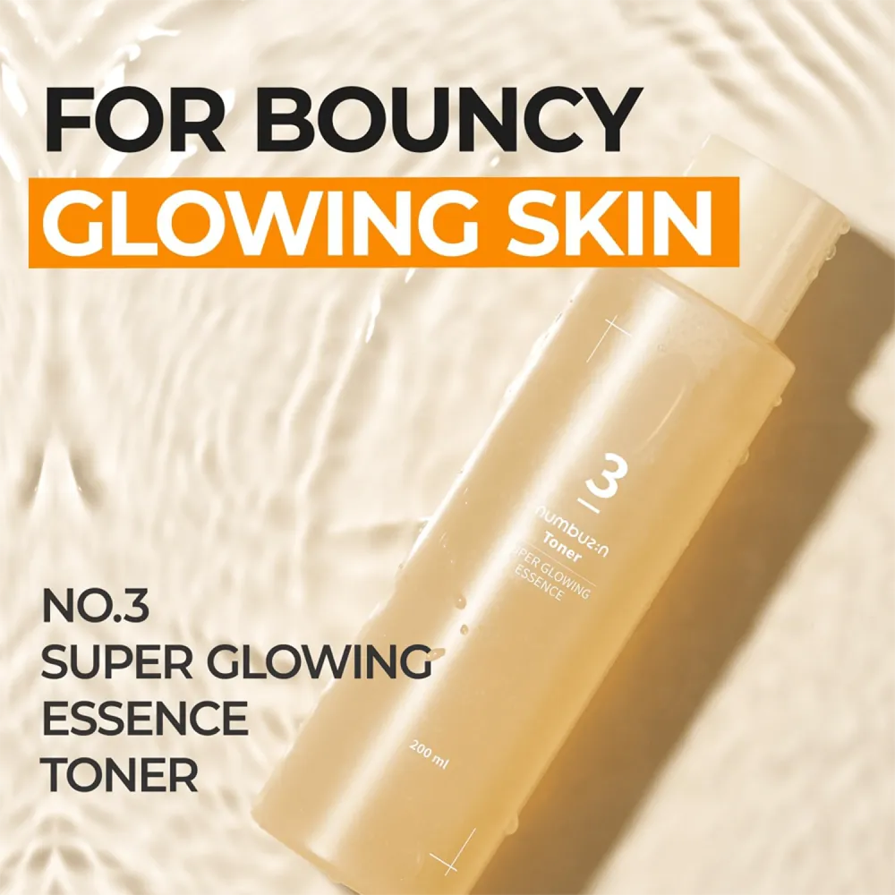 Numbuzin No.3 Super Glowing Essence Toner - 200 ml thumbnail 3