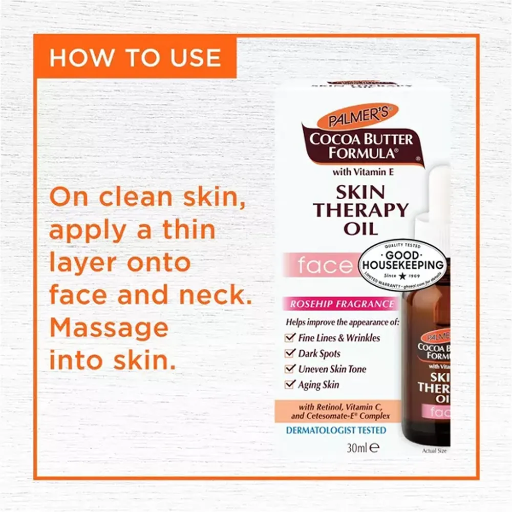 Palmers Cocoa Butter Formula Skin Therapy Face Oil - 30ml thumbnail 6