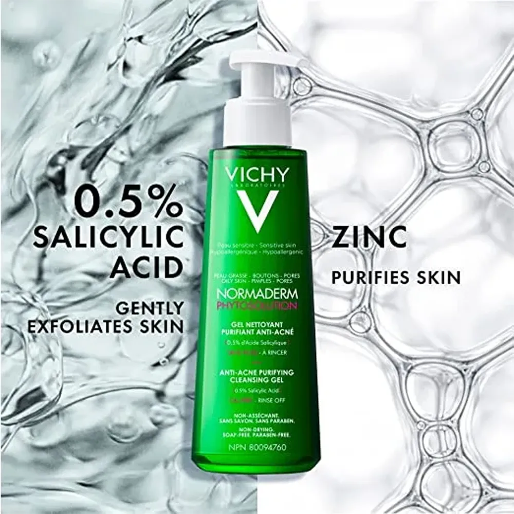 VICHY Normaderm Purifying Cleansing Gel with Salicylic Acid - 400 ml thumbnail 4