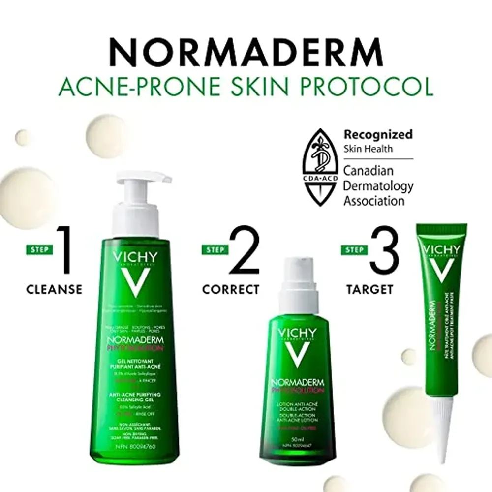 VICHY Normaderm Purifying Cleansing Gel with Salicylic Acid - 400 ml thumbnail 6