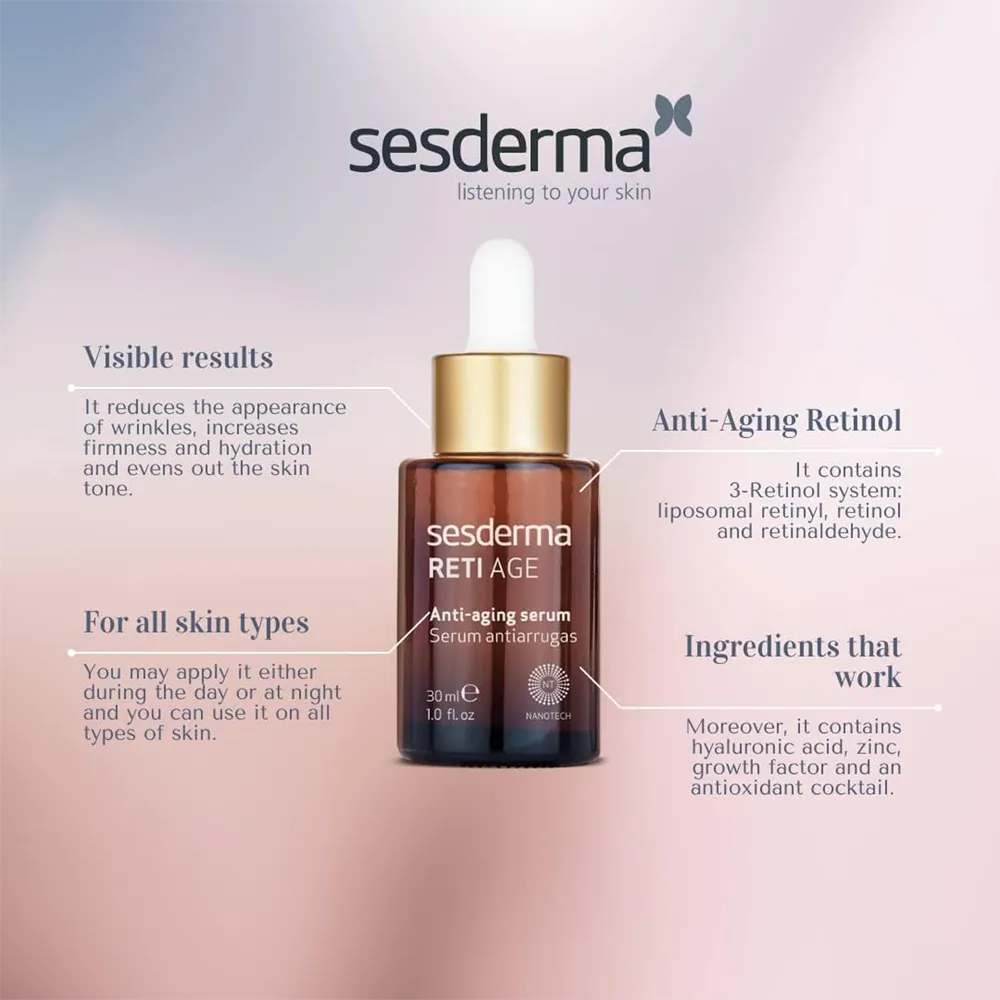 Sesderma Reti Age Facial Serum - 30 ml thumbnail 3