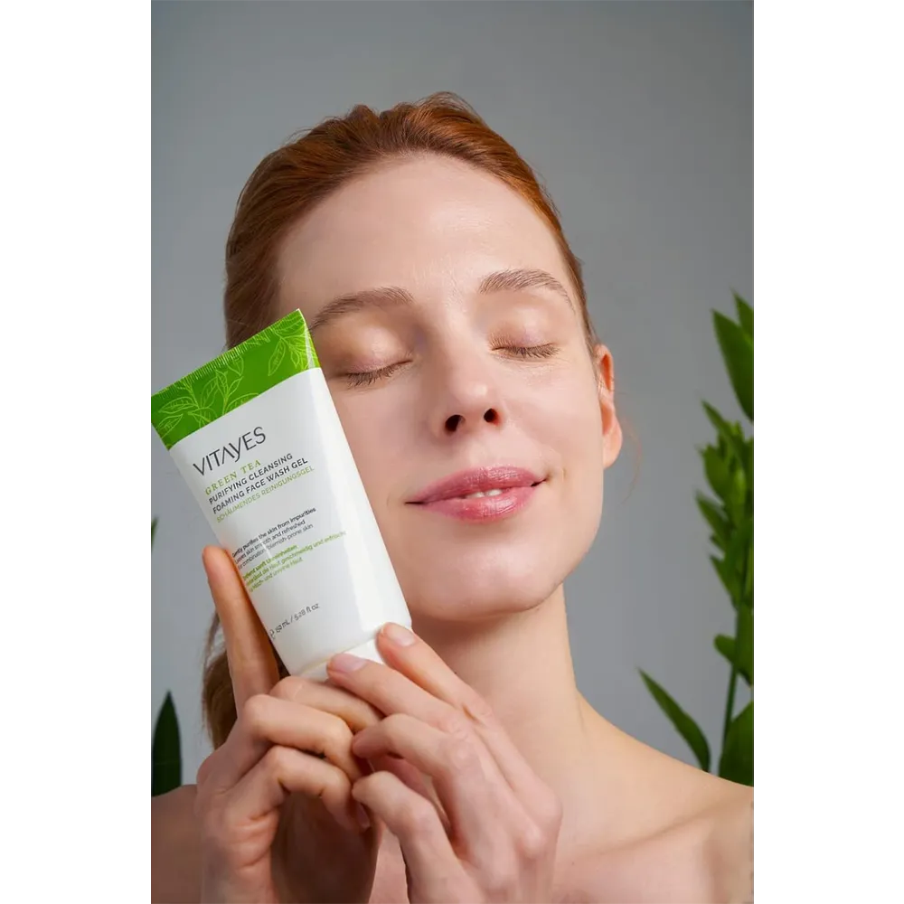 VITAYES Green Tea Face Wash Gel - 150 ml thumbnail 6