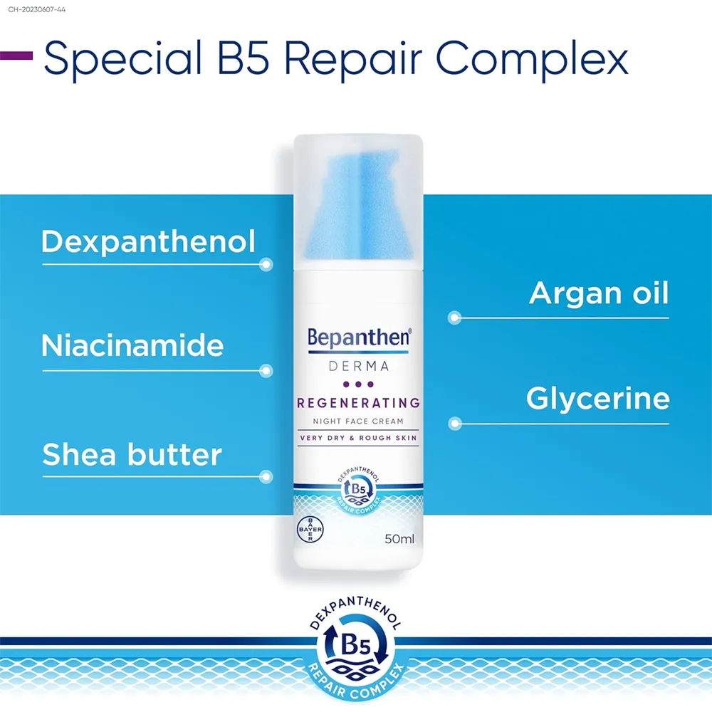Bepanthen Derma Regenerating Night Face Cream - 50 ml thumbnail 3