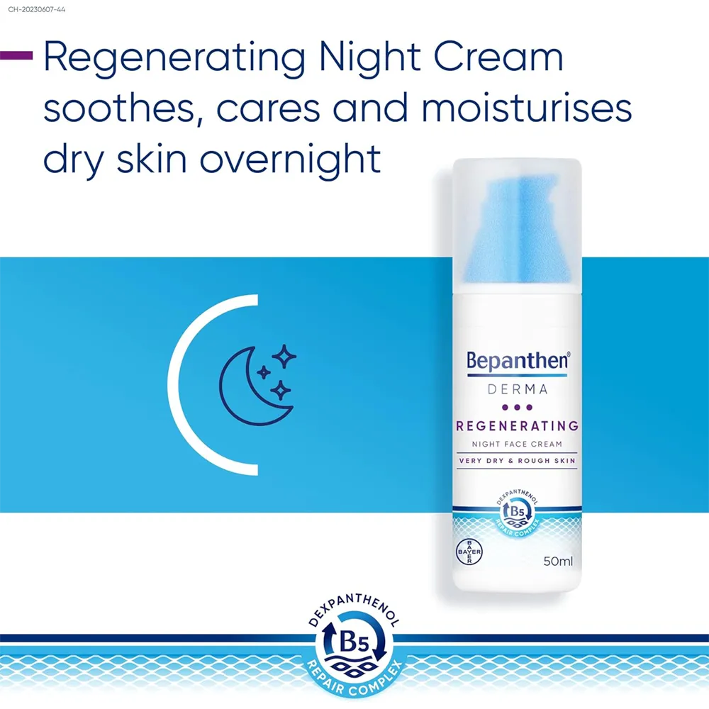 Bepanthen Derma Regenerating Night Face Cream - 50 ml thumbnail 4