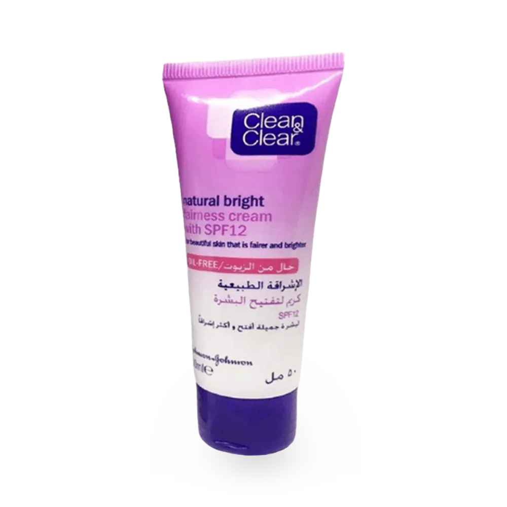 Clean & Clear Natural Bright Fairness Cream With SPF12 - 50 ml thumbnail 1