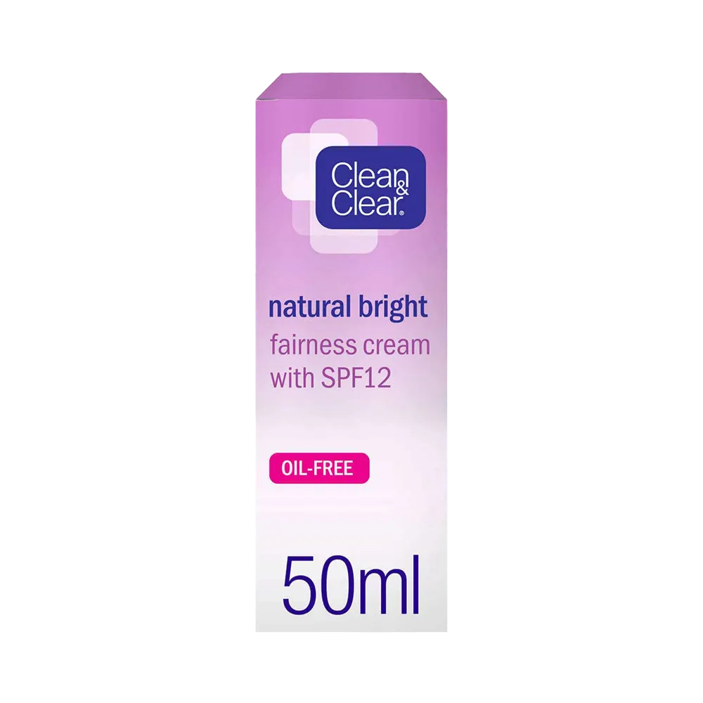 Clean & Clear Natural Bright Fairness Cream With SPF12 - 50 ml thumbnail 2