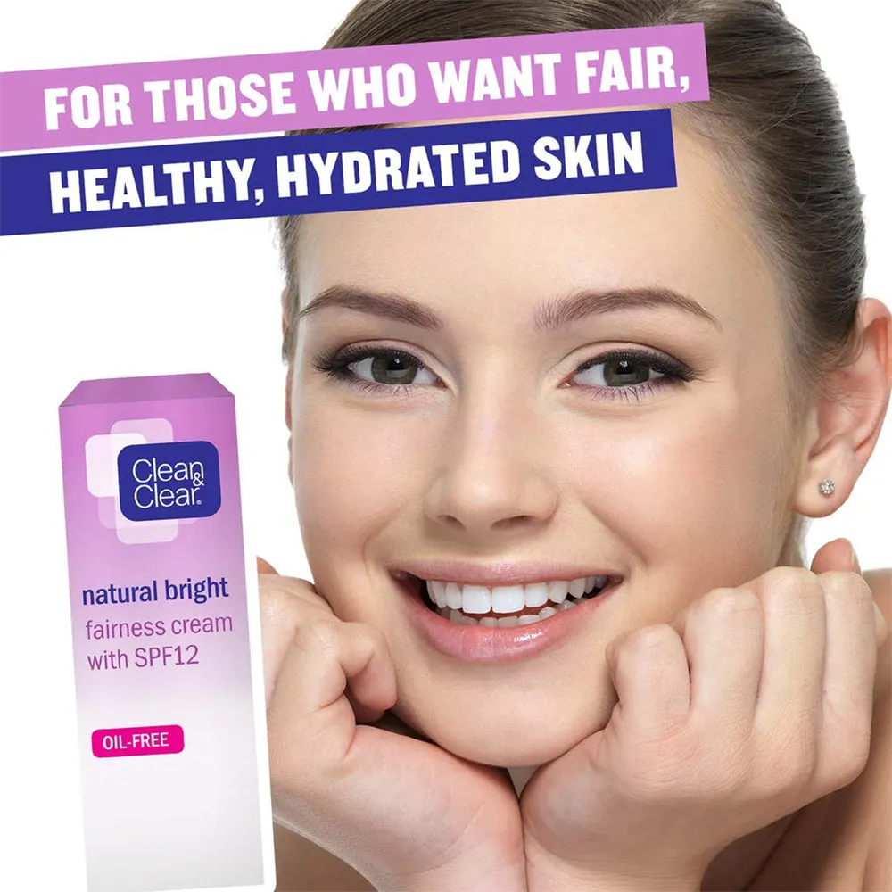 Clean & Clear Natural Bright Fairness Cream With SPF12 - 50 ml thumbnail 3