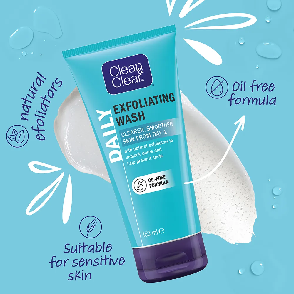 Clean & Clear Daily Exfoliating Wash - 150 ml thumbnail 2