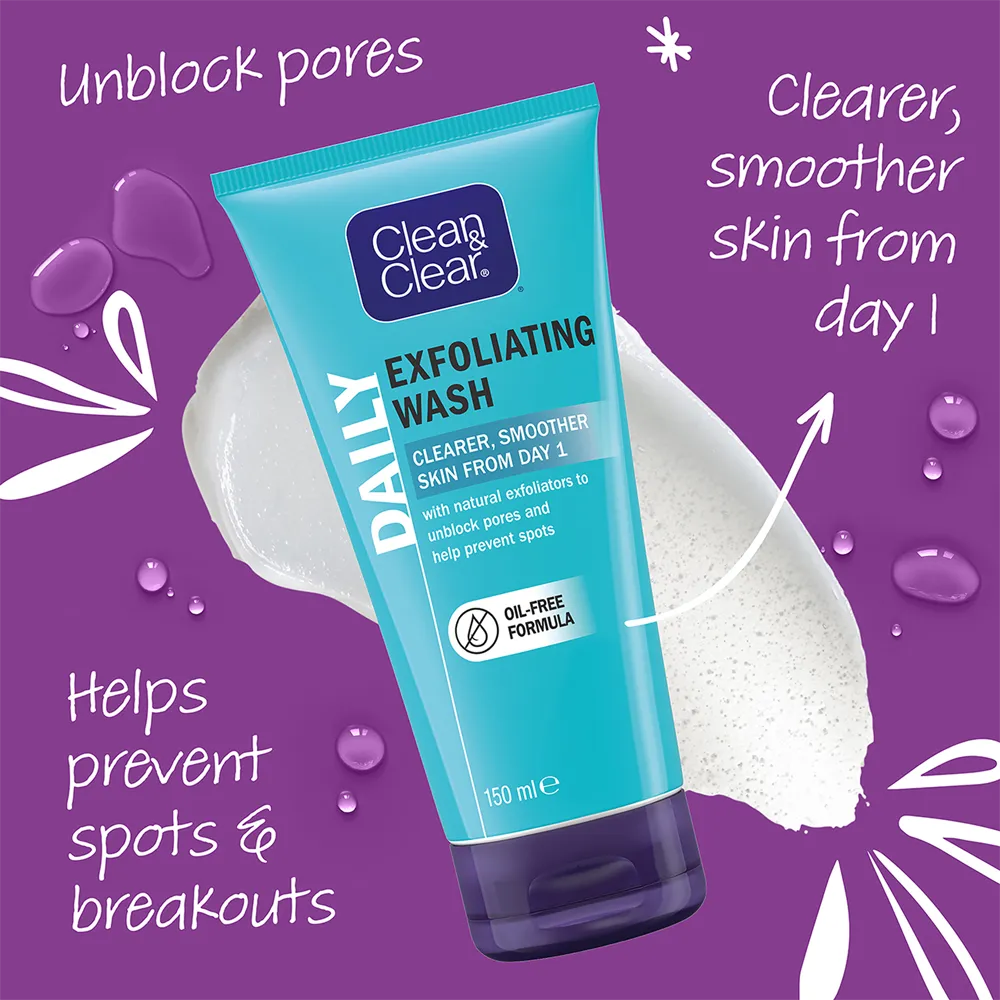 Clean & Clear Daily Exfoliating Wash - 150 ml thumbnail 4