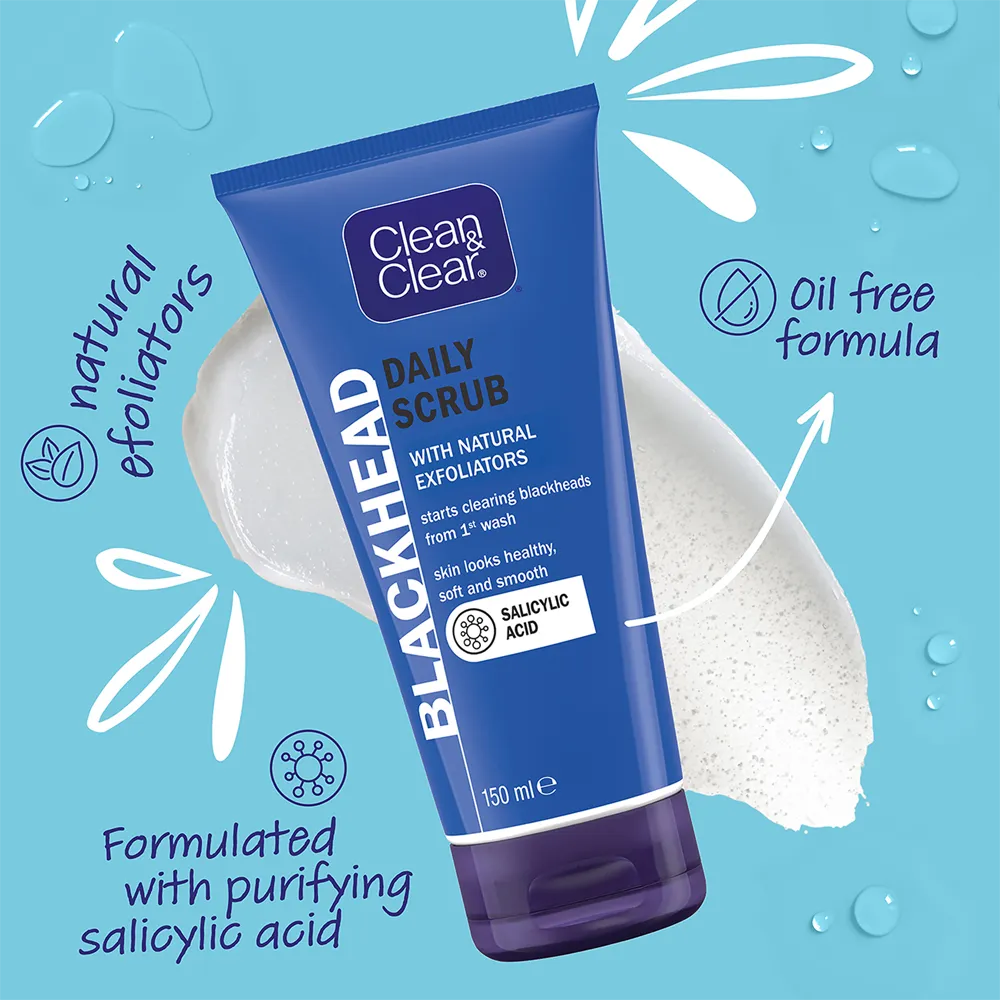 Clean & Clear Blackhead Clearing Daily Scrub - 150 ml thumbnail 2