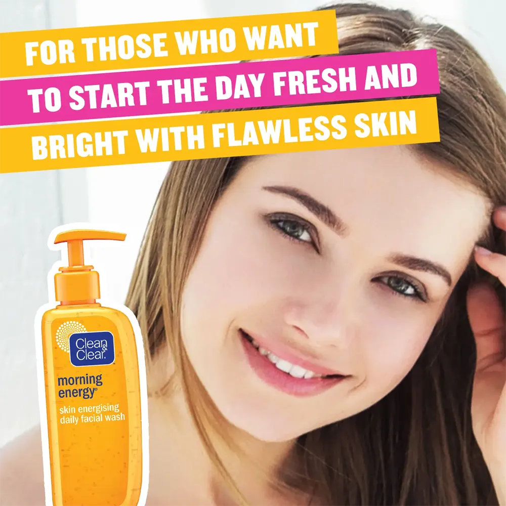 Clean & Clear Morning Energy Skin Energising Daily Facial Wash - 150 ml thumbnail 2