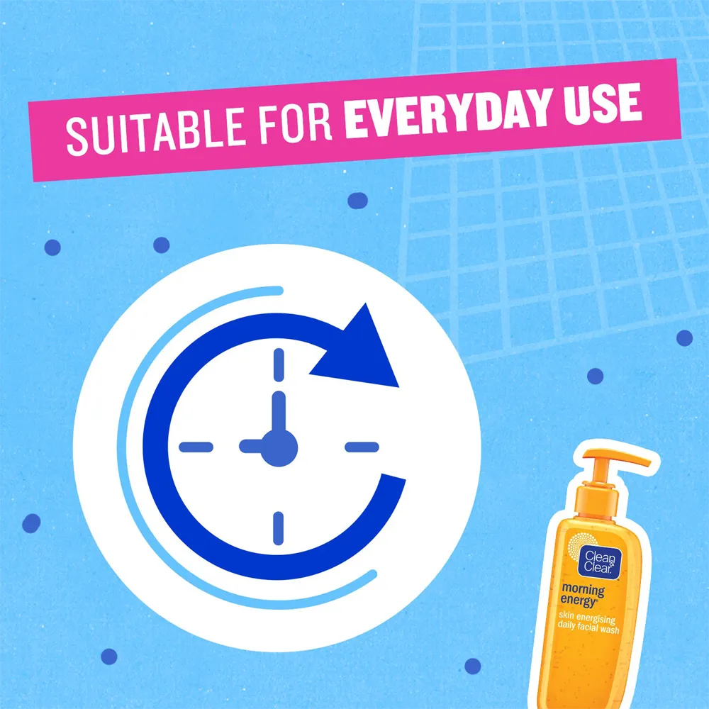 Clean & Clear Morning Energy Skin Energising Daily Facial Wash - 150 ml thumbnail 5
