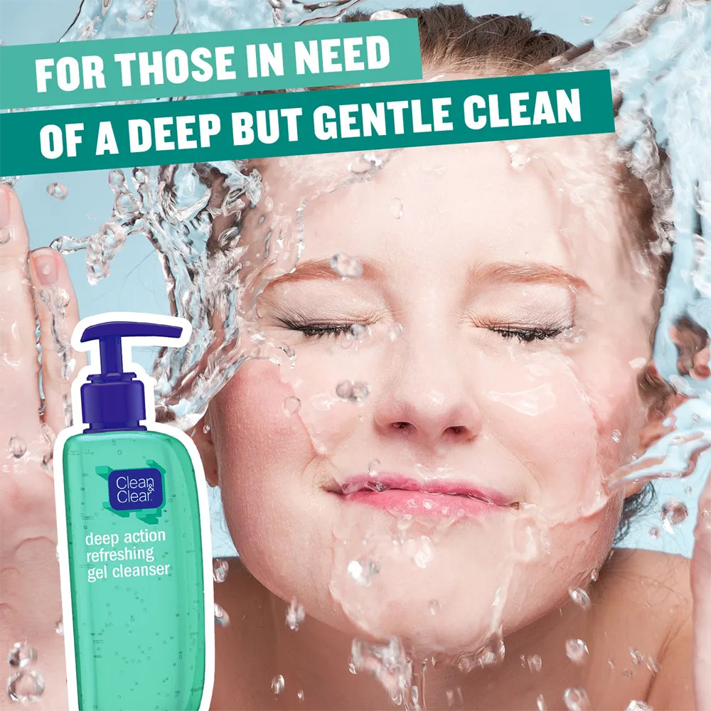 Clean & Clear Deep Action Refreshing Gel Cleanser - 150 ml thumbnail 2