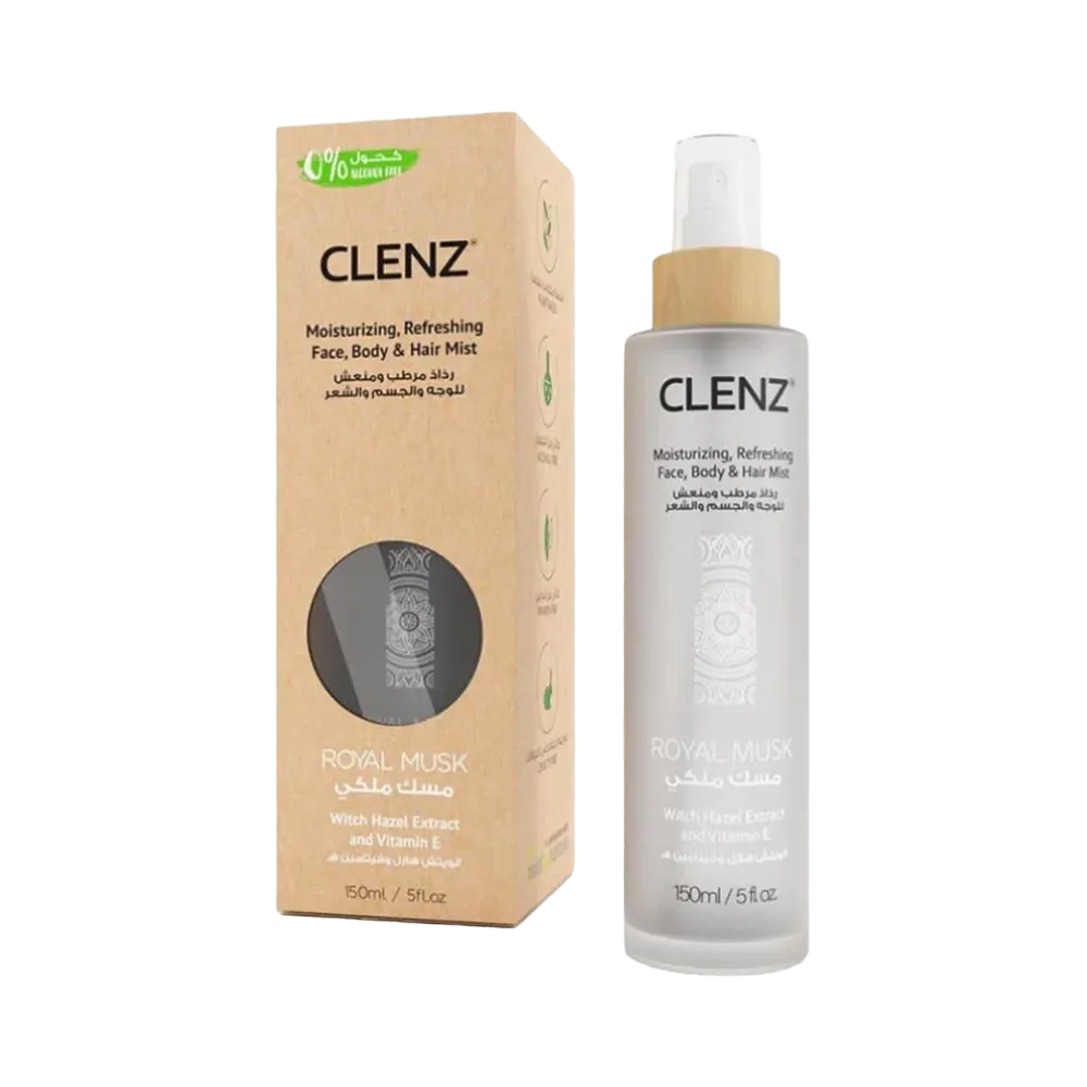 CLENZ Witch Hazel Face Hair & Body Mist Royal Musk - 150 ml thumbnail 3