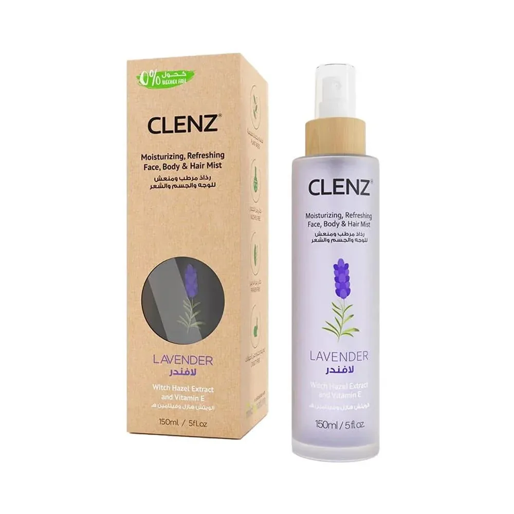 CLENZ Witch Hazel Face Hair & Body Mist Lavender - 150 ml thumbnail 3