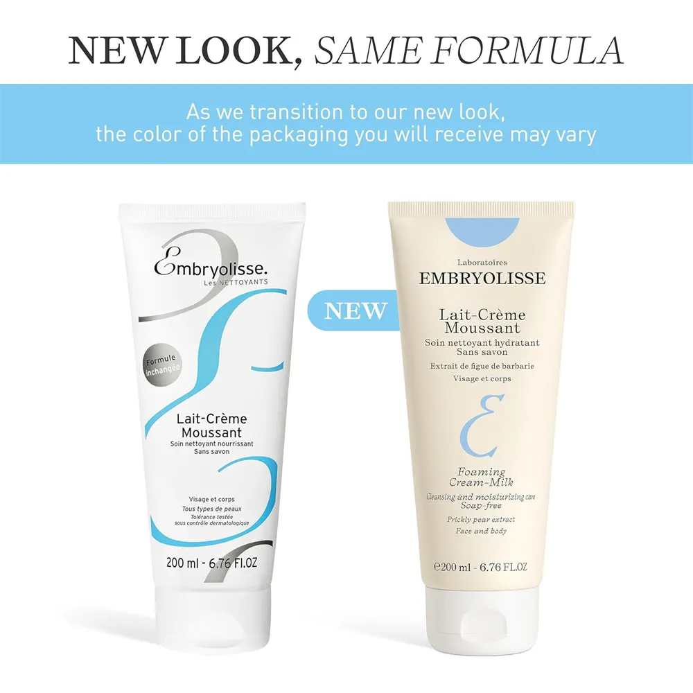 Embryolisse Foaming Cream Milk Face and Body Cleanser - 200 ml thumbnail 2