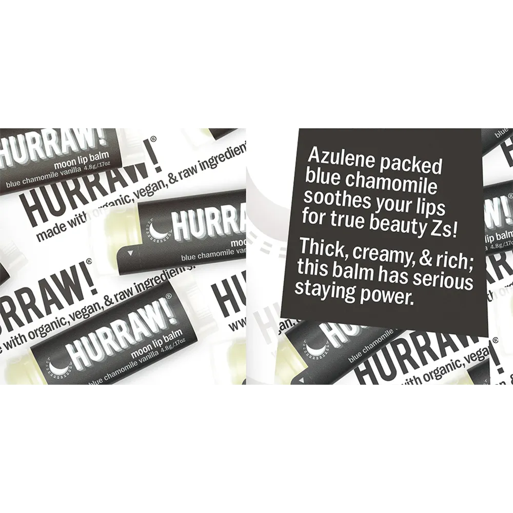 Hurraw! Moon Lip Balm - Blue Chamomile Vanilla (4.8 g) thumbnail 3