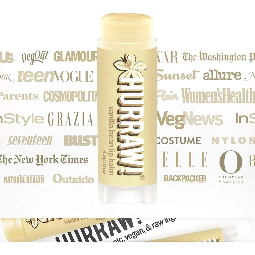 Hurraw! Lip Balm - Vanilla Bean (4.8 g) thumbnail 3
