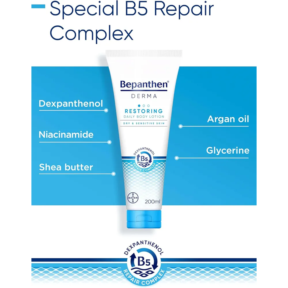 Bepanthen Derma Restoring Daily Body Lotion - 200 ml thumbnail 4